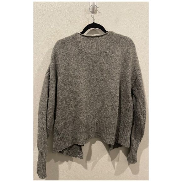 ZARA Knit Wool Button Down Grey Cardigan - Picture 5 of 5